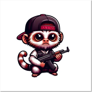 Tactical Marmoset Monkey Posters and Art